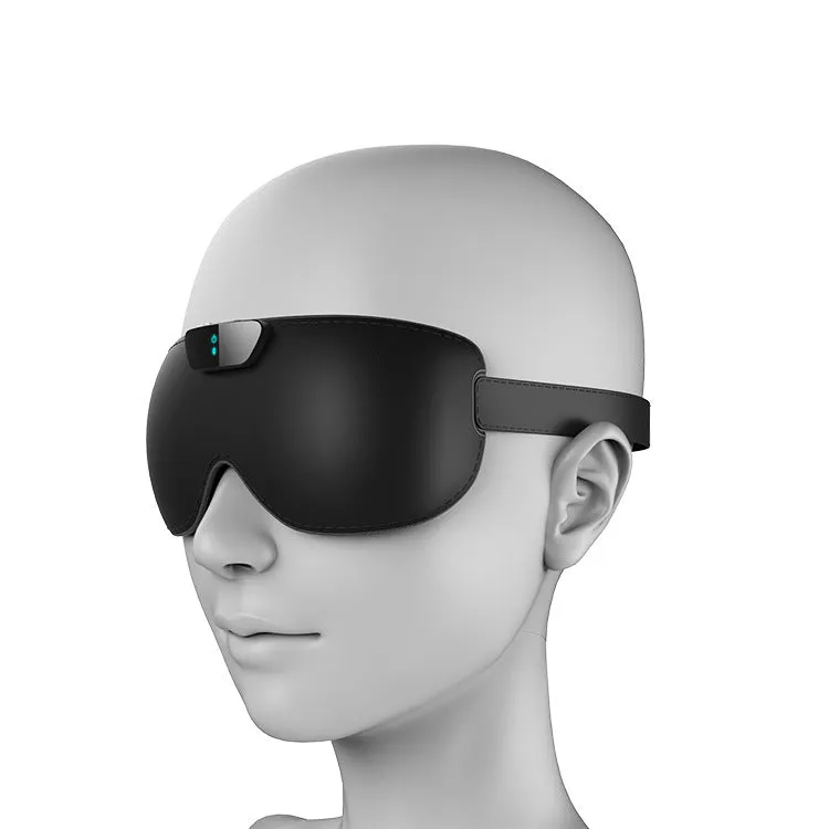 Flying Snoring Companion USB snoring device and eye mask in black, compact 235mm size