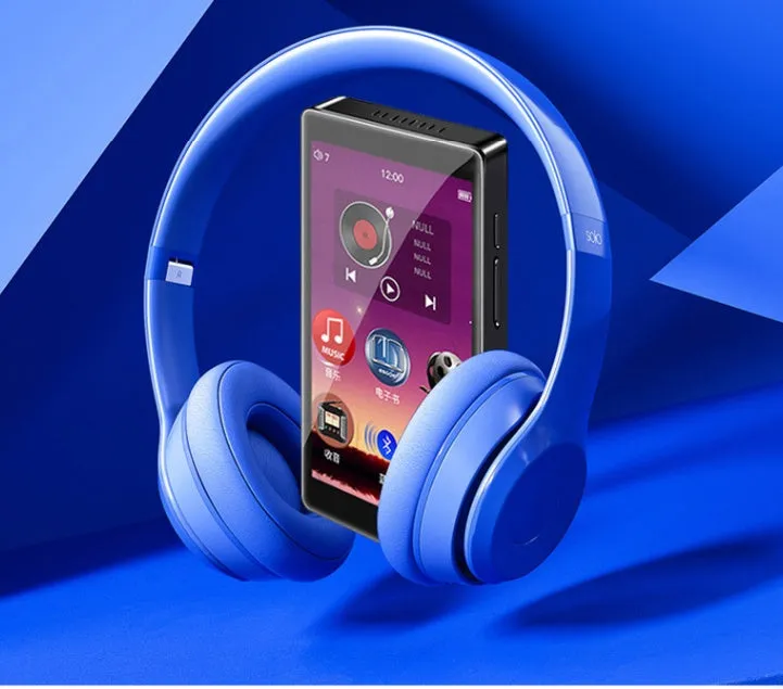 Black Ruizu H1 4-inch touch screen MP3 MP4 player with 8GB storage and Bluetooth.