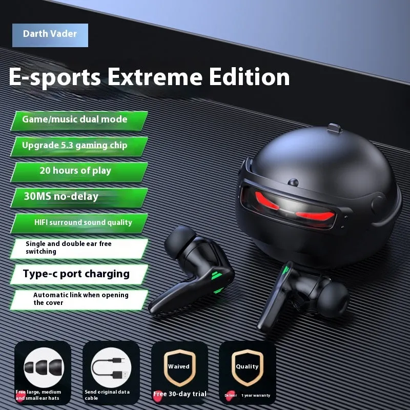 Sleep Bluetooth headset earplugs for side sleep with digital display in black