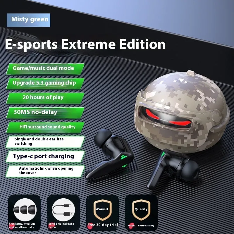 Sleep Bluetooth headset earplugs for side sleep with digital display in black