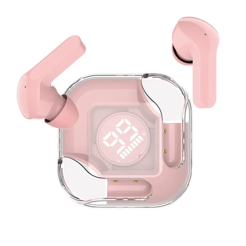 Bluetooth wireless TWS in-ear headphones in five colour options showing Black, Blue, Green, Pink, and White variants