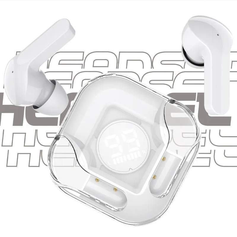 Bluetooth wireless TWS in-ear headphones in five colour options showing Black, Blue, Green, Pink, and White variants