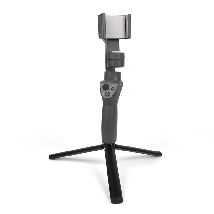 Black aluminium mobile phone PTZ stabilizer tripod compatible with Apple iPhone