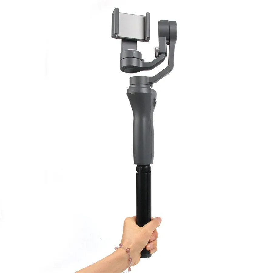 Black aluminium mobile phone PTZ stabilizer tripod compatible with Apple iPhone