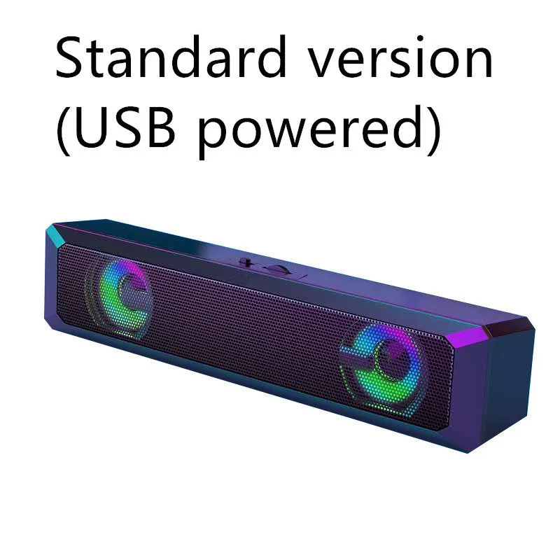 Wired sound blaster Bluetooth speaker with USB power, 5W output, and manual impeller volume control