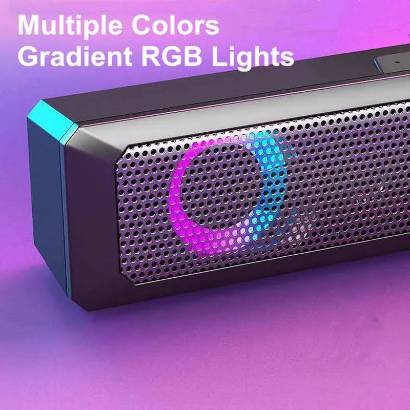 Wired sound blaster Bluetooth speaker with USB power, 5W output, and manual impeller volume control
