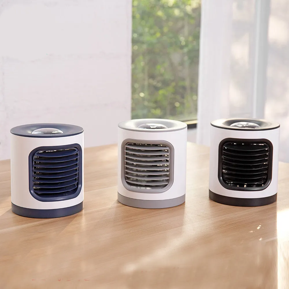 USB multi-function fan in black with shaking head and three speed settings