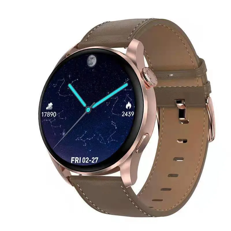 Wireless charging health monitoring sports watch with 1.3-inch screen, TPU strap, heart rate and blood pressure tracking, black crude steel colour
