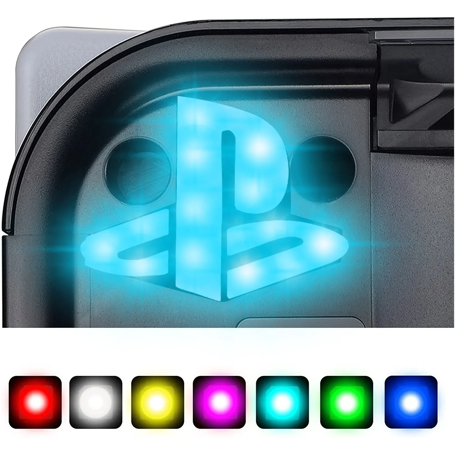 PS5 light pickup function ambience lamp with remote control, compact 3.5x3.5cm USB accessory for gaming setup