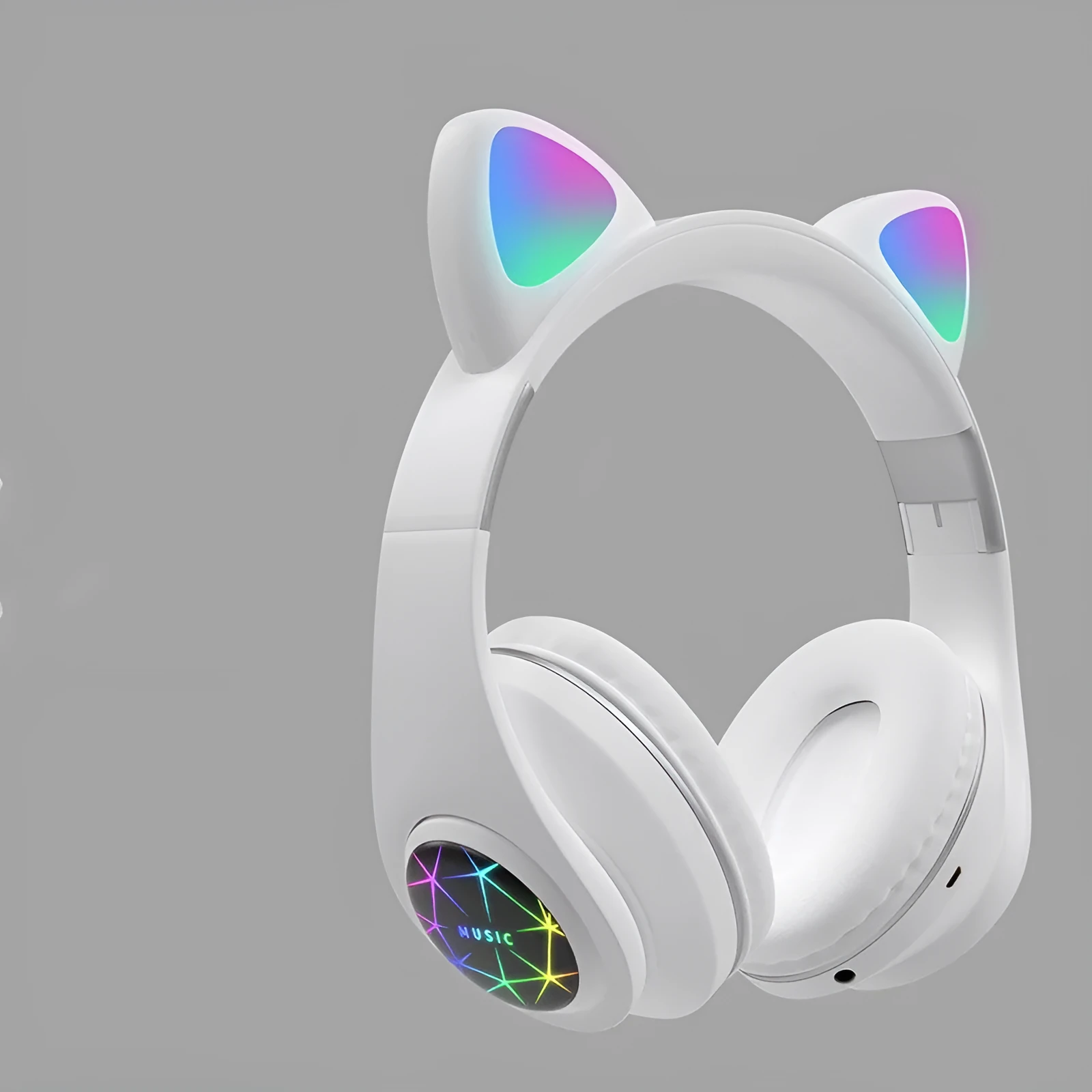 Cat ear wireless sports Bluetooth headset showing colour options