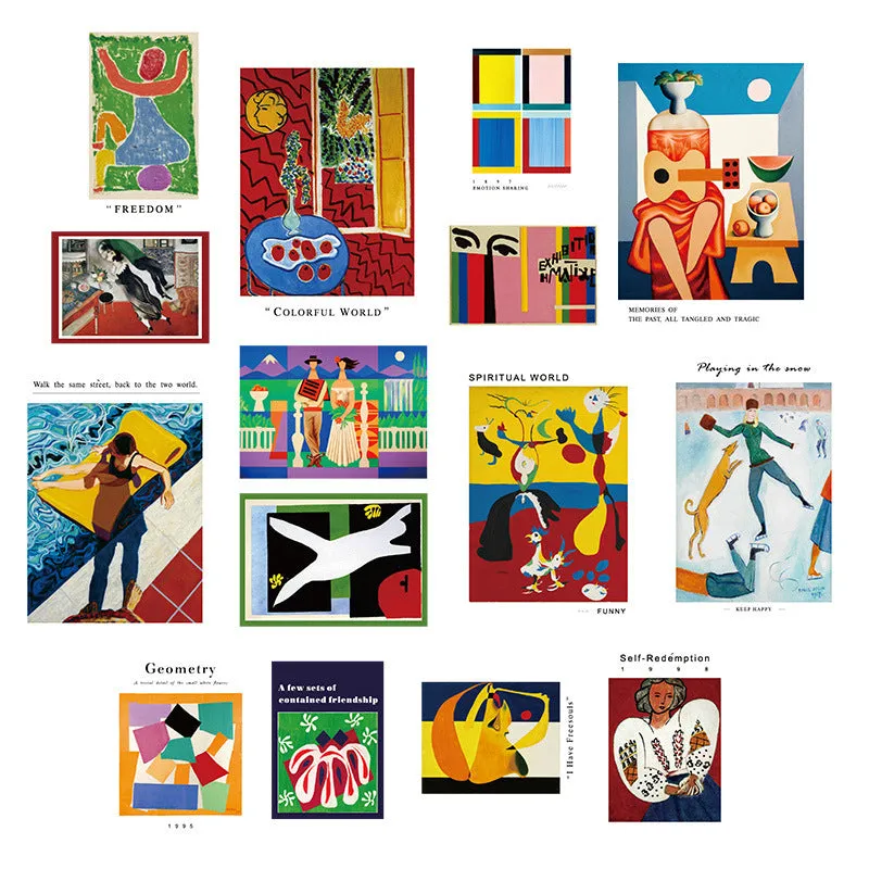 Nordic literary wall mural with simple modern design in six colour theme options