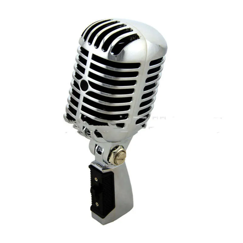 All-metal dynamic stage microphone in gold, silver, and rose gold colours with heart-shaped polar pattern