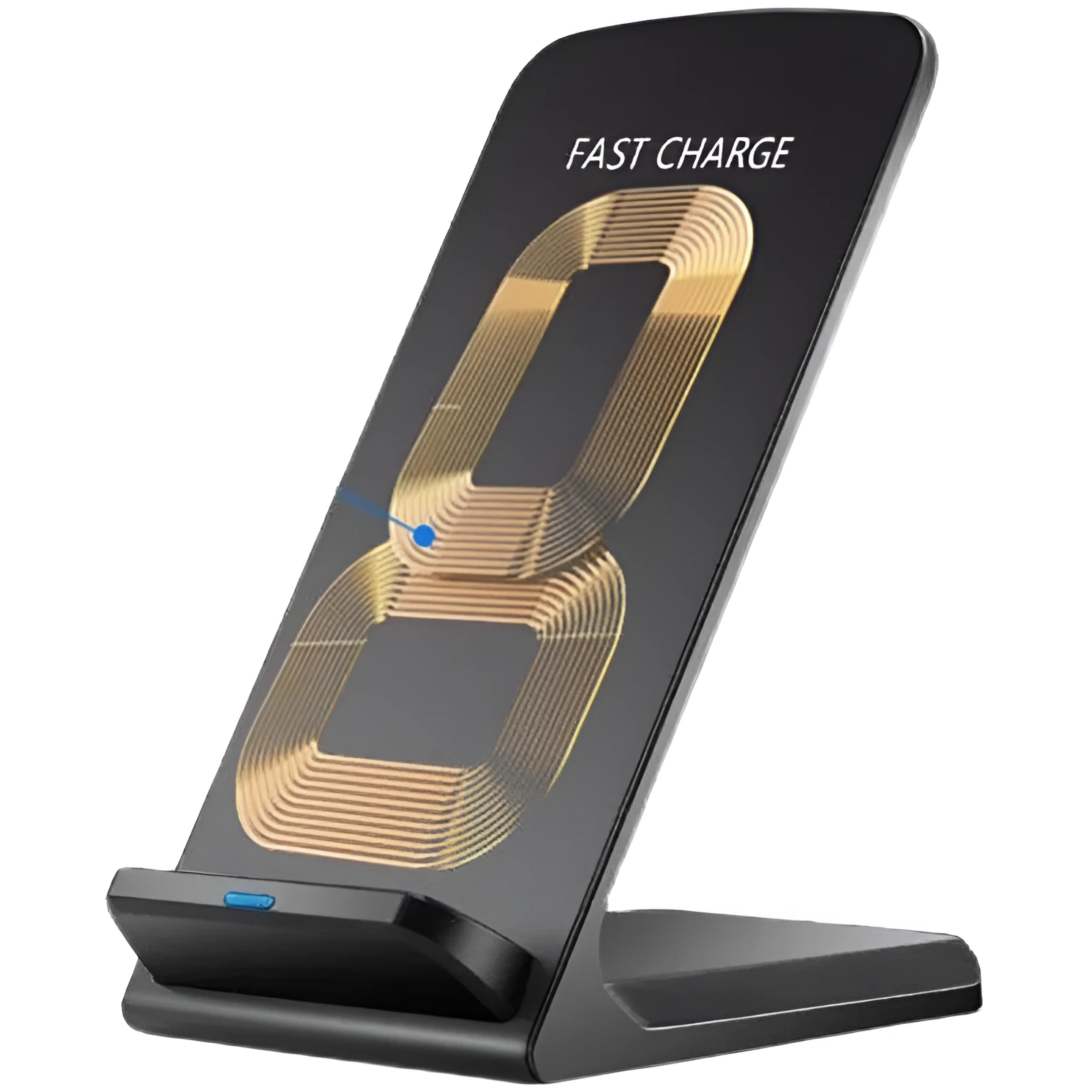 30W fast charging vertical wireless charger stand in white for fruit phones with QC3.0 support