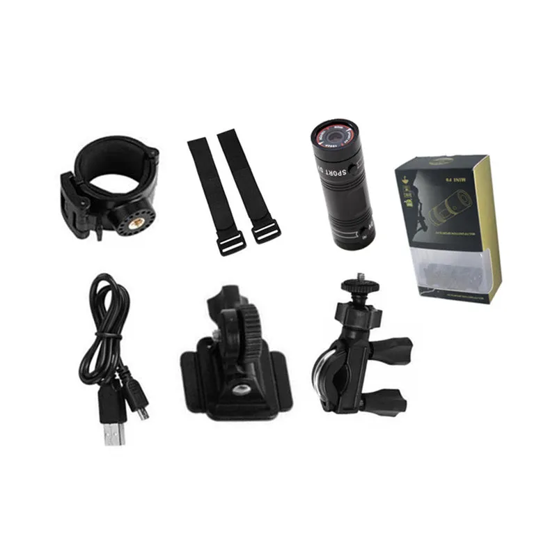 IP6 sports camera black aluminium alloy body compact action camera for outdoor adventure