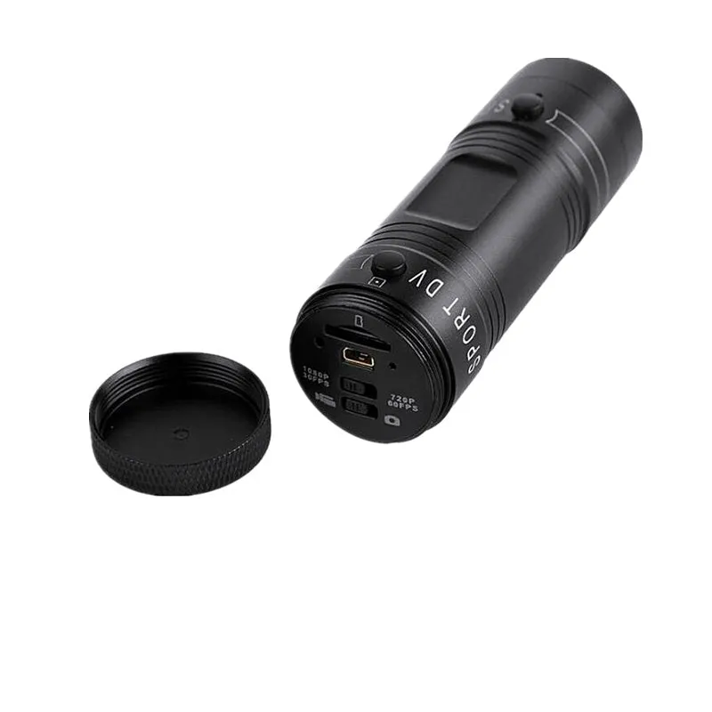 IP6 sports camera black aluminium alloy body compact action camera for outdoor adventure