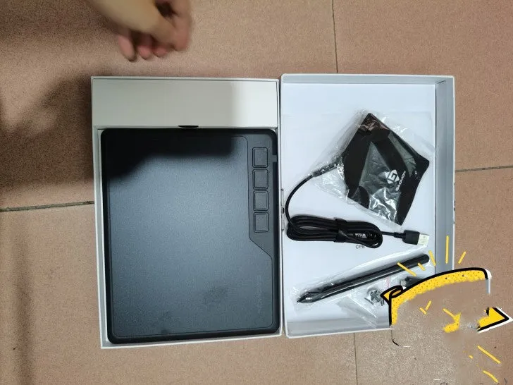 GAOMON S620 drawing board in standard colour with USB interface and electromagnetic pressure induction