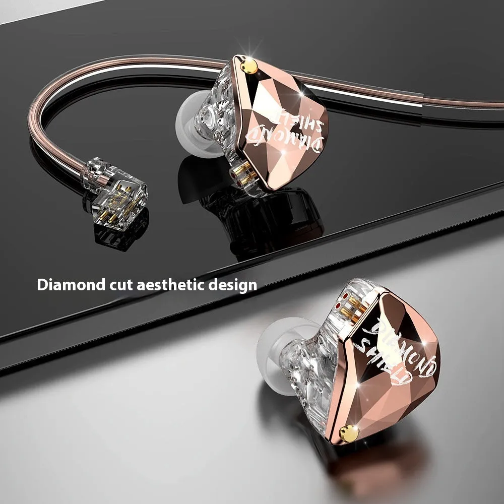 Wired ear-hook gaming headset with silver-plated cable, PC construction, 10mm driver, and 3.5mm plug