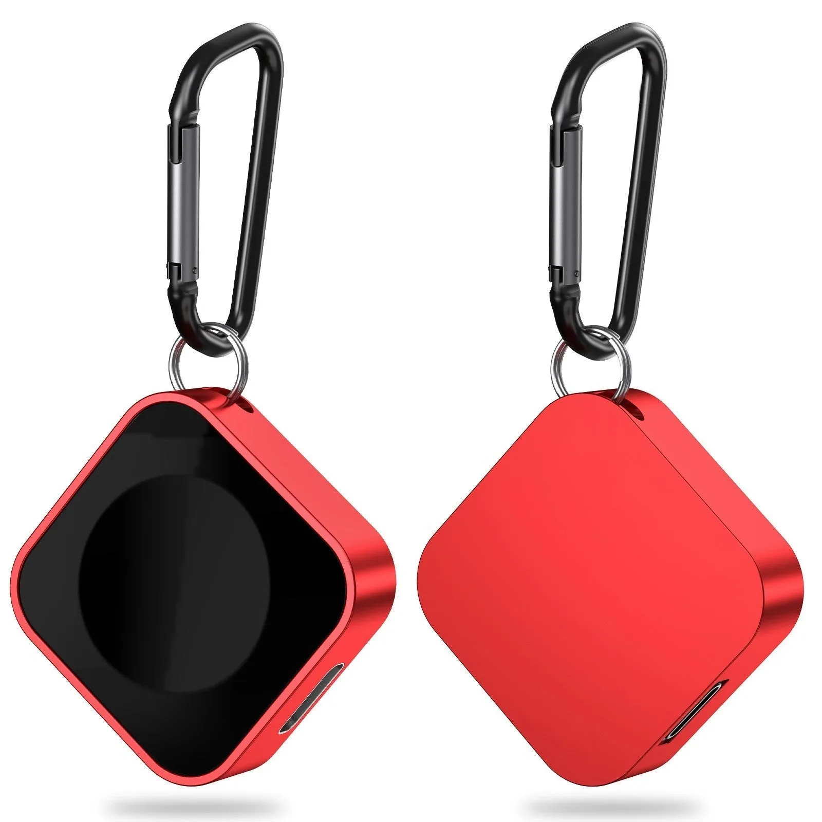Magnetic wireless charger for watch mini in Black standard edition on a surface