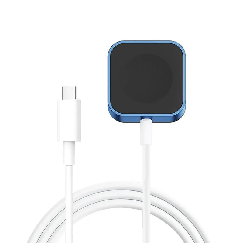 Magnetic wireless charger for watch mini in Black standard edition on a surface