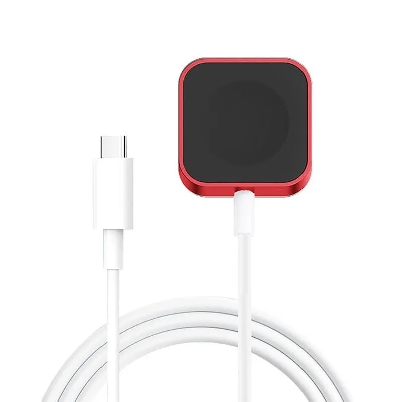 Magnetic wireless charger for watch mini in Black standard edition on a surface