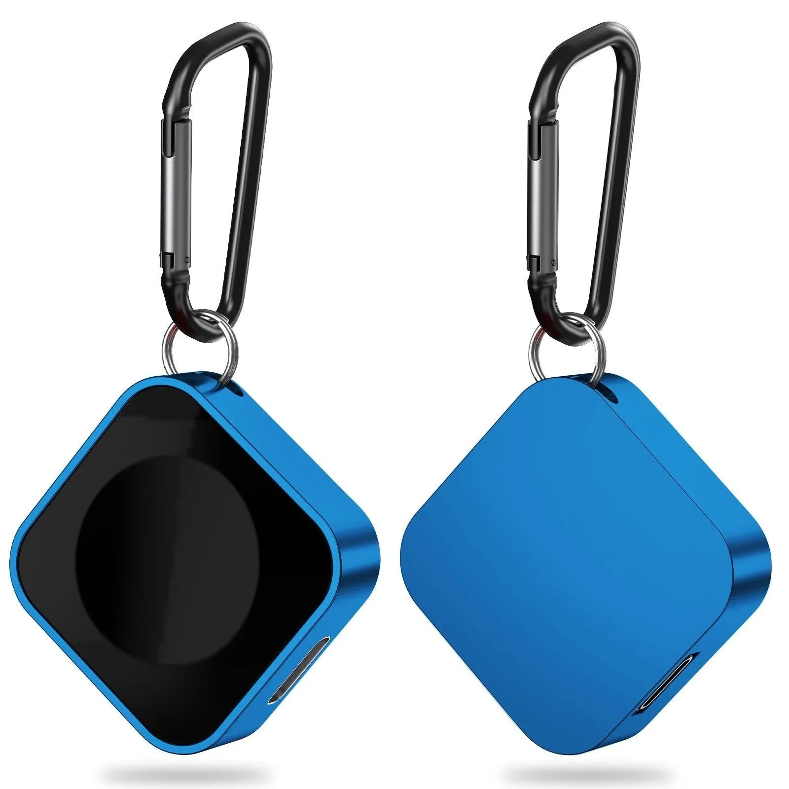 Magnetic wireless charger for watch mini in Black standard edition on a surface