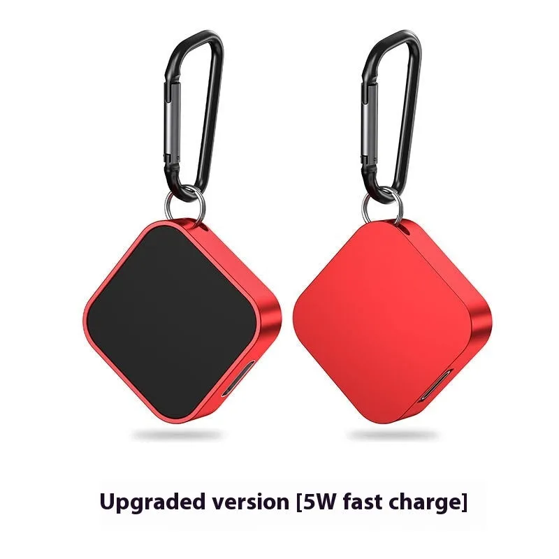 Magnetic wireless charger for watch mini in Black standard edition on a surface