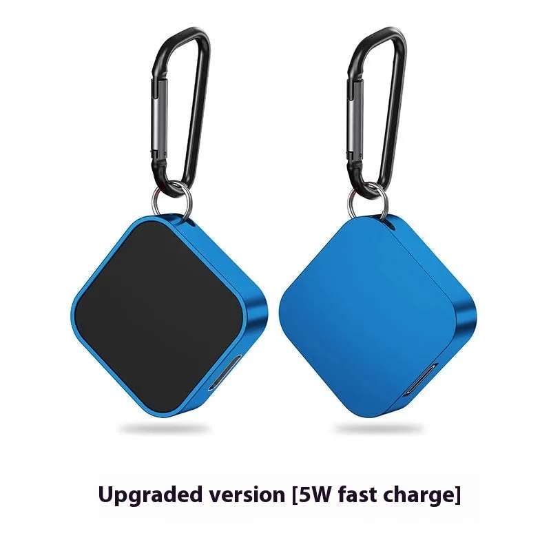 Magnetic wireless charger for watch mini in Black standard edition on a surface