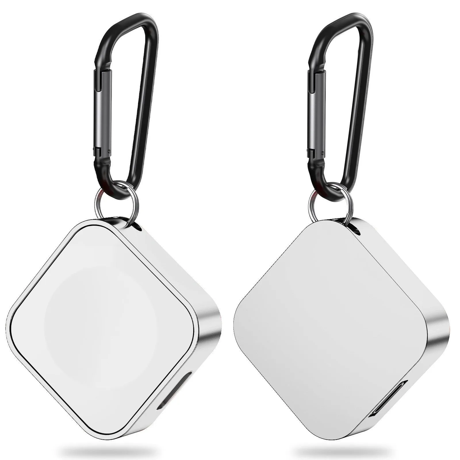 Magnetic wireless charger for watch mini in Black standard edition on a surface