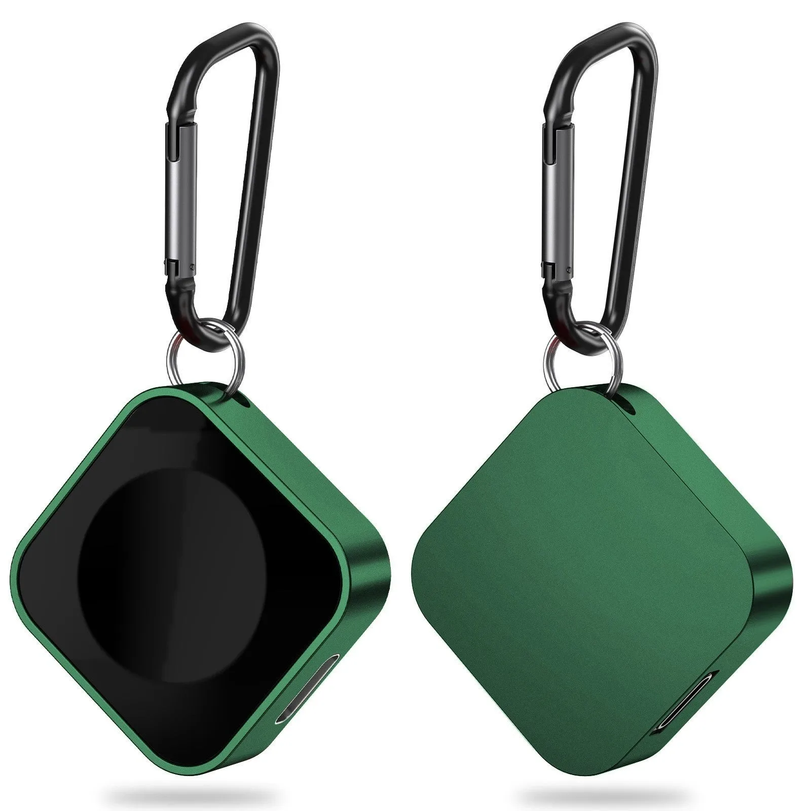 Magnetic wireless charger for watch mini in Black standard edition on a surface