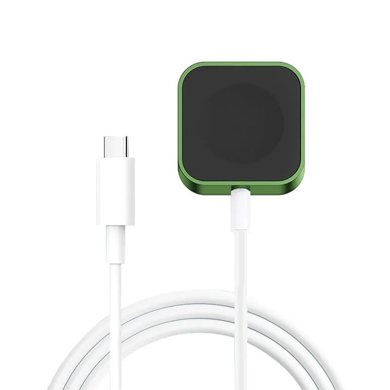 Magnetic wireless charger for watch mini in Black standard edition on a surface