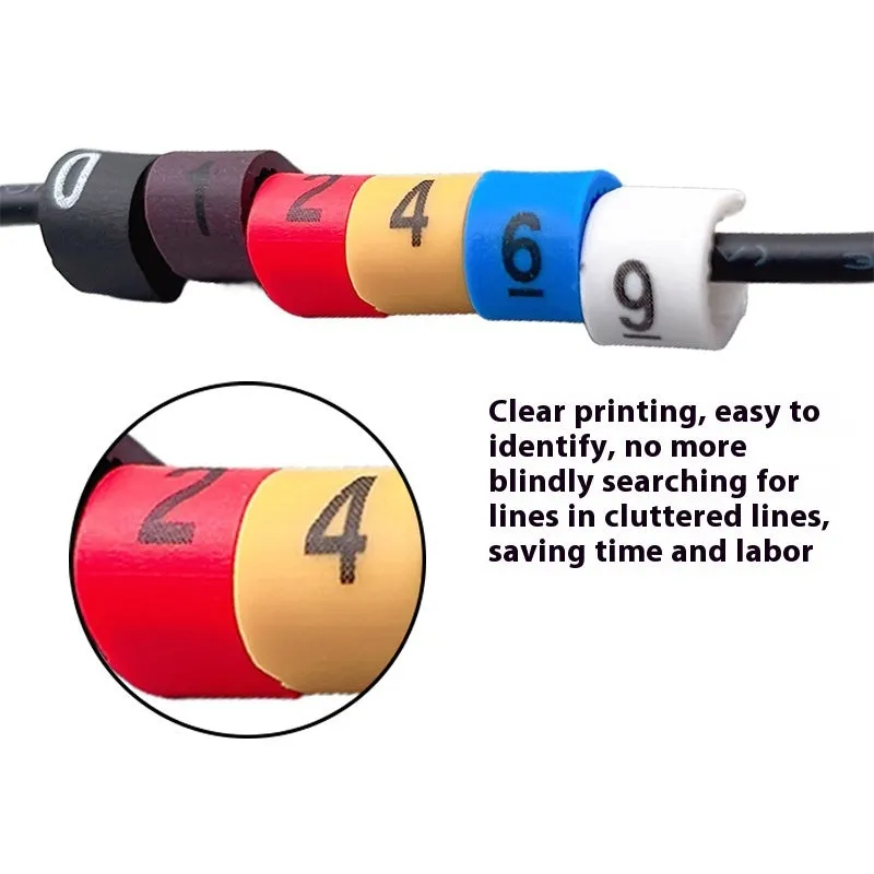 Digital cable marking tube PVC label shell with 4mm inner diameter and 10mm wall thickness
