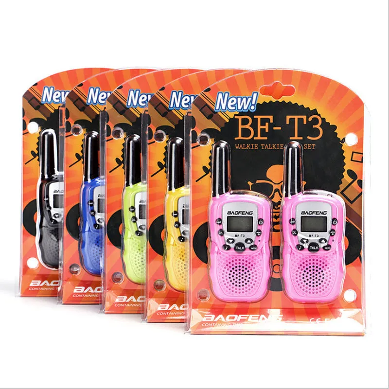 Children's walkie talkie set with 22 channels in blue colour for outdoor communication