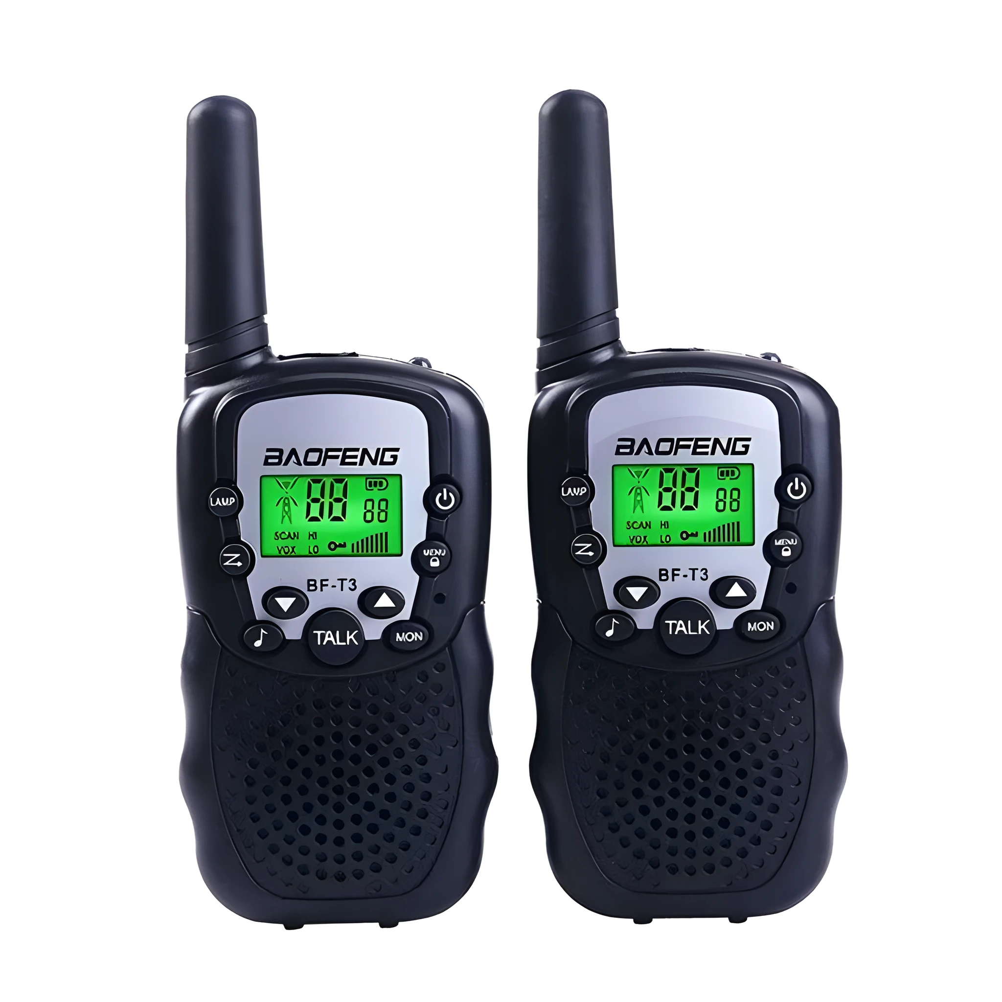 Children's walkie talkie set with 22 channels in blue colour for outdoor communication