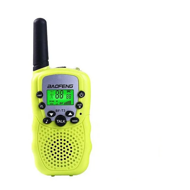 Children's walkie talkie set with 22 channels in blue colour for outdoor communication