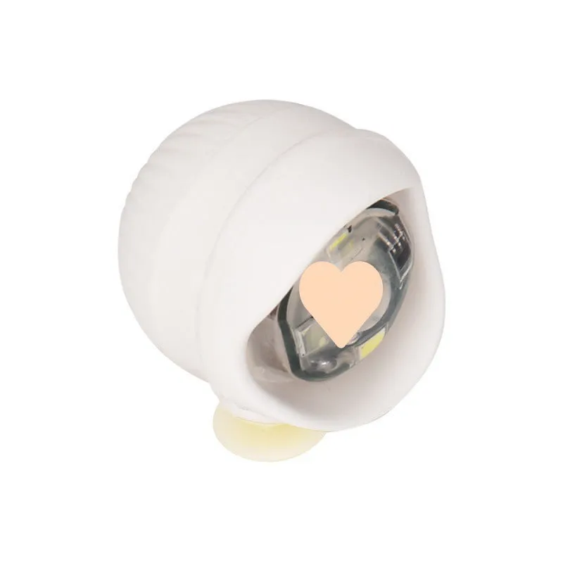 Camping warning shoe light made from PVC in yellow with compact dimensions 4.5cm x 3.3cm x 3cm