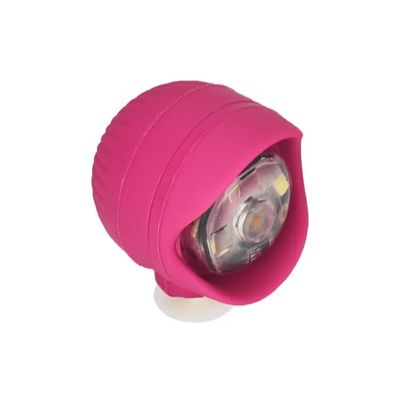 Camping warning shoe light made from PVC in yellow with compact dimensions 4.5cm x 3.3cm x 3cm