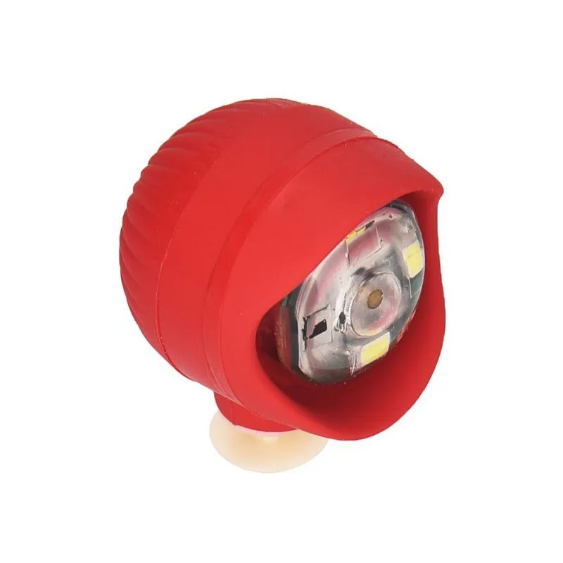 Camping warning shoe light made from PVC in yellow with compact dimensions 4.5cm x 3.3cm x 3cm