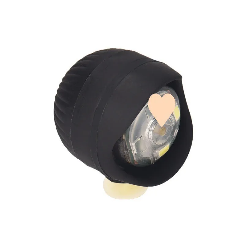 Camping warning shoe light made from PVC in yellow with compact dimensions 4.5cm x 3.3cm x 3cm