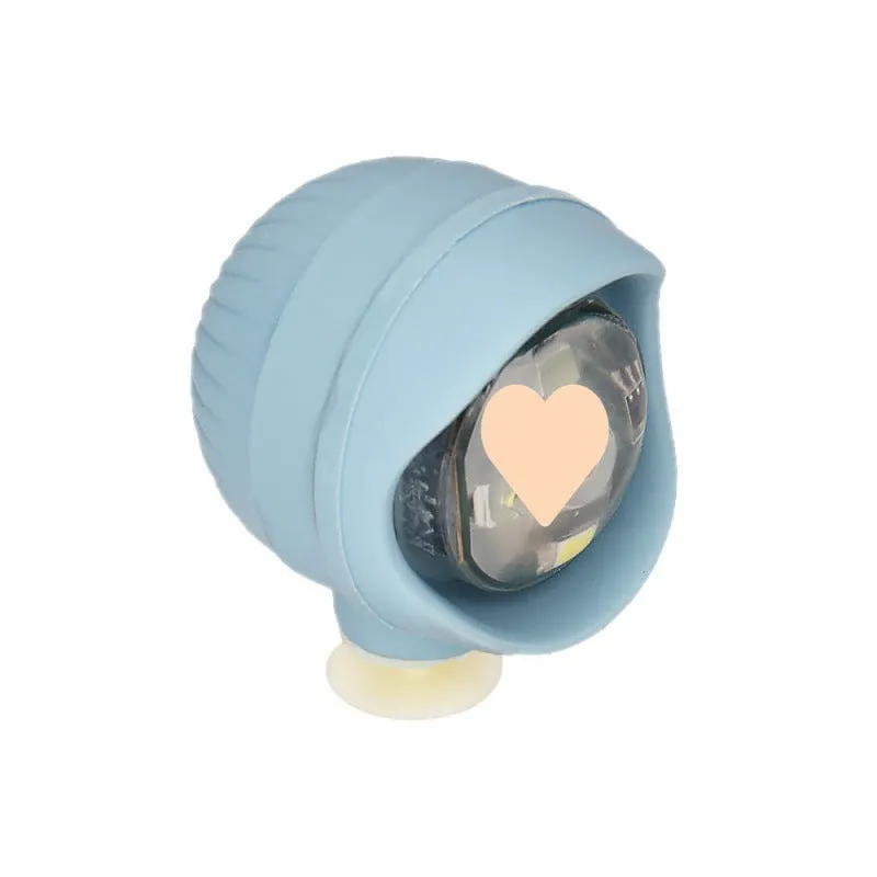 Camping warning shoe light made from PVC in yellow with compact dimensions 4.5cm x 3.3cm x 3cm