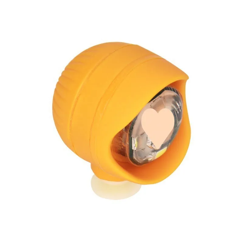 Camping warning shoe light made from PVC in yellow with compact dimensions 4.5cm x 3.3cm x 3cm