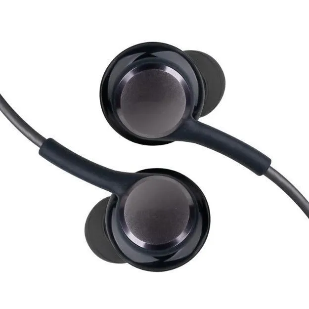 In-ear earphone for S8 S10 Note10 with 3.5mm jack and talk button in black colour