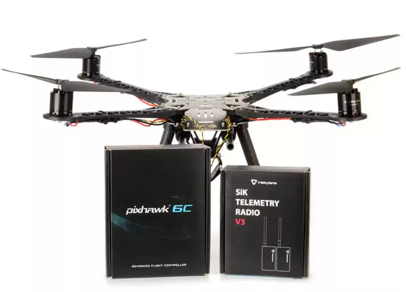 Ultra Hard Robotic Arm Drone Rack Accessory in plastic, T-shaped support, under 30cm, for youth training