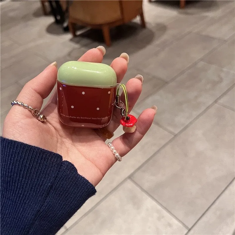 TPU earphone case with polka dot design for AirPods