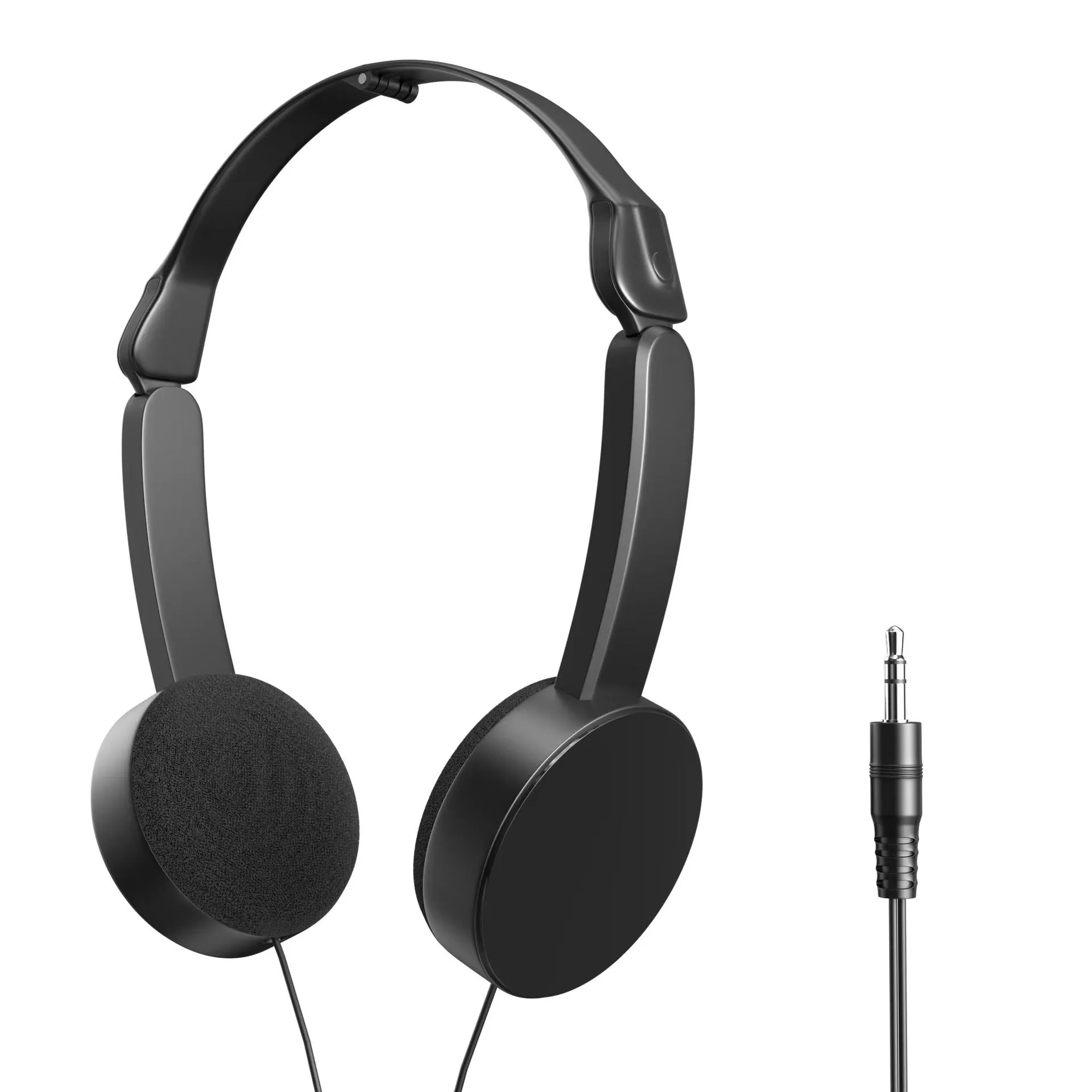Marka longhead wired earphones sport with 40mm driver, 1.2m cable, sponge earpads, black