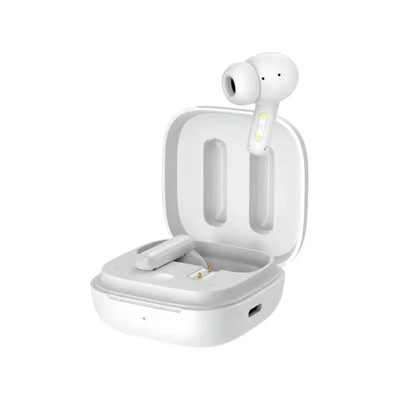 Fashion active noise-reduction Bluetooth earbuds with charging case in black, IPX5 waterproof