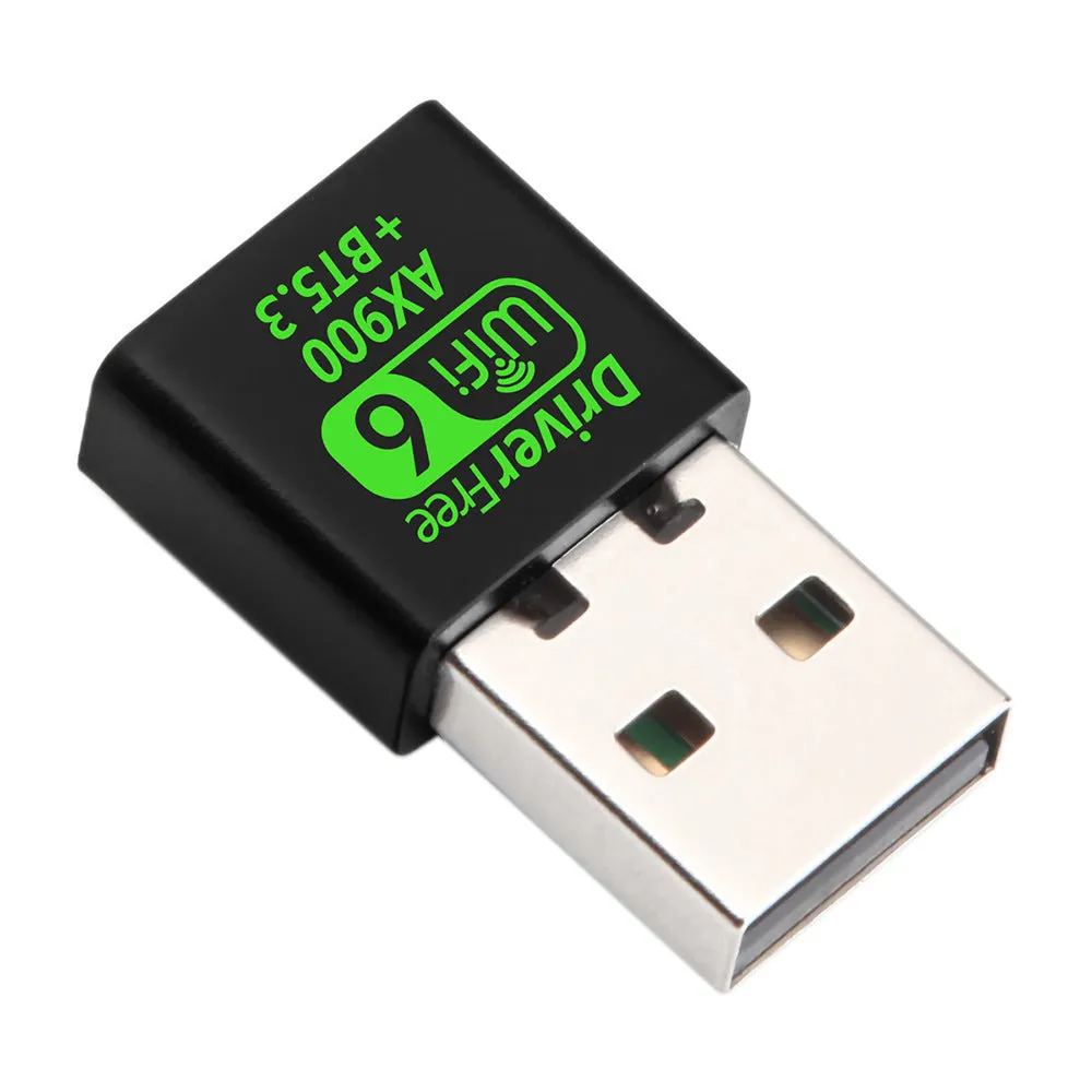 AX900M black USB WiFi6 wireless network card receiver for Windows 10 11 laptop desktop