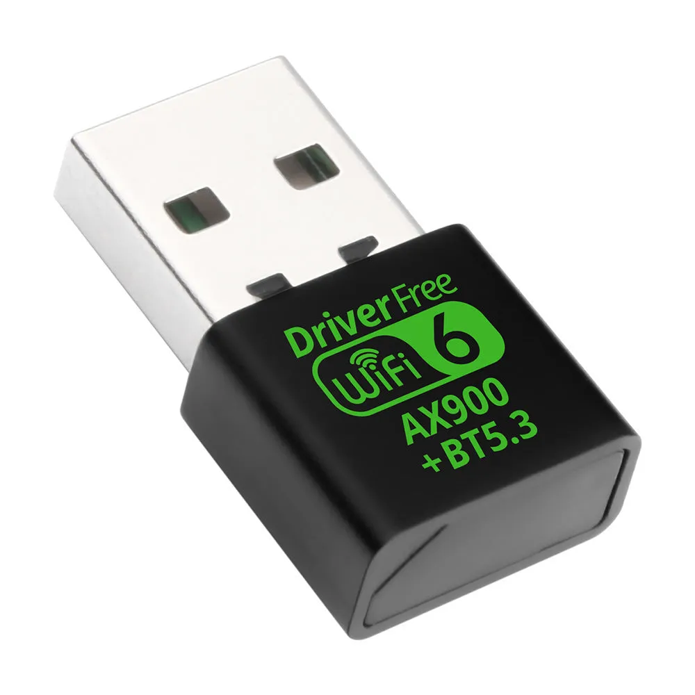 AX900M black USB WiFi6 wireless network card receiver for Windows 10 11 laptop desktop