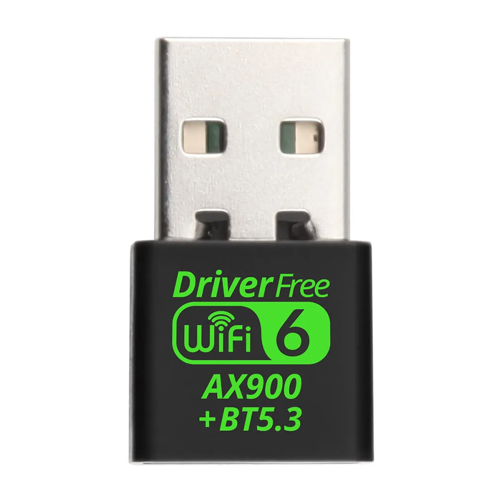 AX900M black USB WiFi6 wireless network card receiver for Windows 10 11 laptop desktop