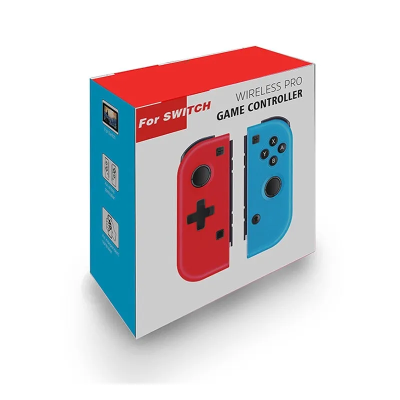 Mechanical flat non-vibration stretching gamepad in red and blue colours, ABS material, PS/2 interface