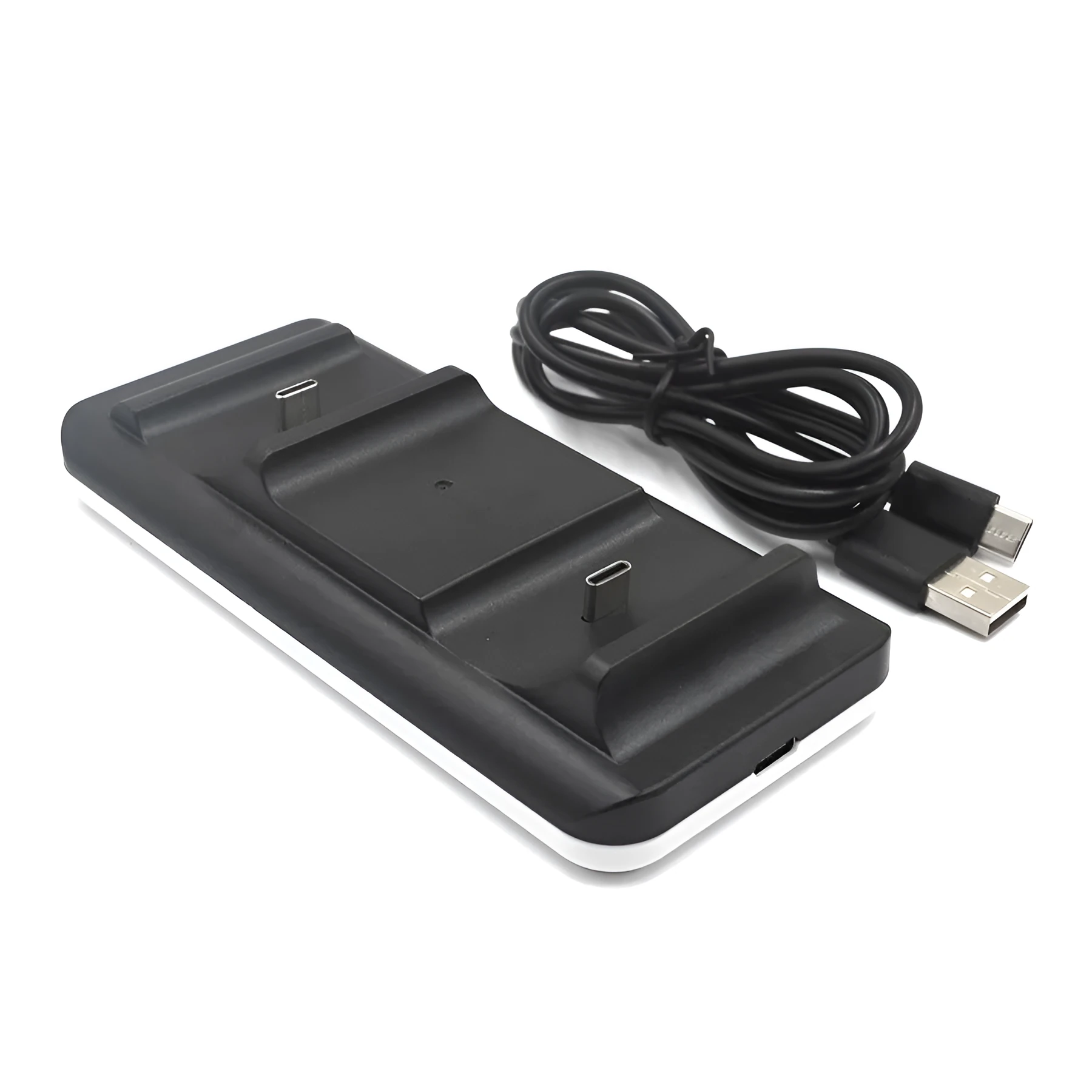 Handle seat charging cable adapter for PS5, Type-C interface, ABS material, black colour, compact size